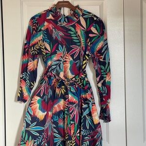 Anthropologie Tropical balloon dress (Farm Rio)